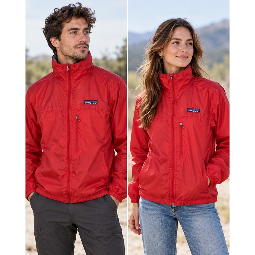 Patagonia Velocity Shell Jacket Men's S Women's M Red 24102 Y2K Windbreaker